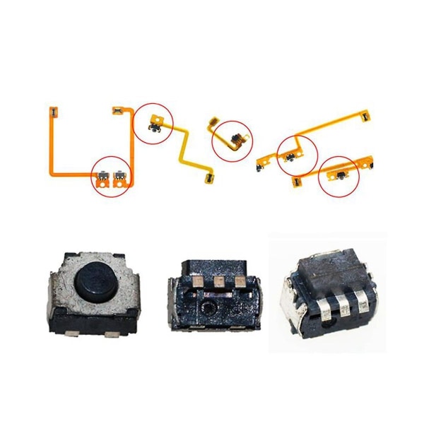 10 st -switch L R-knapp för Nintend Switch Lr-knapp Tryck Mikrobrytare för Switch Ns Joystick