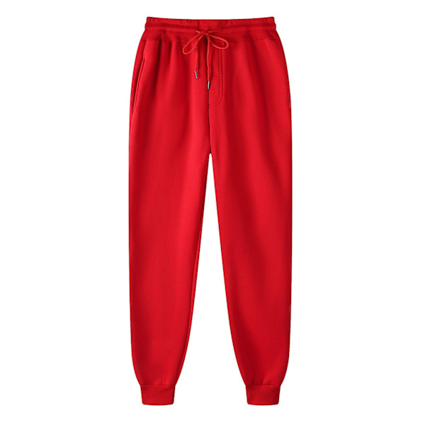 Herrbyxor Byxor Joggingbyxor Hiphopbyxor Leggings Vadderade Fritidsbyxor Red L