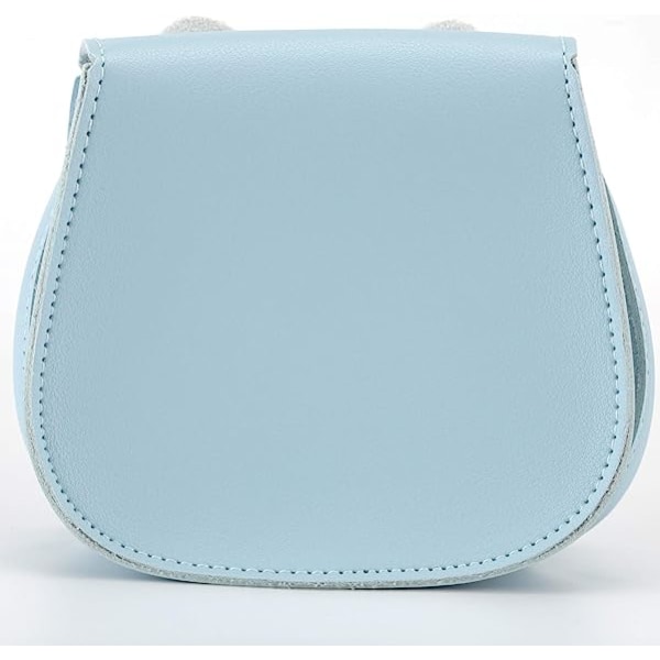 Lille Kanin Øre Bue Crossbody Taske, PU Skulder Håndtaske til Børn Piger Småbørn sky blue