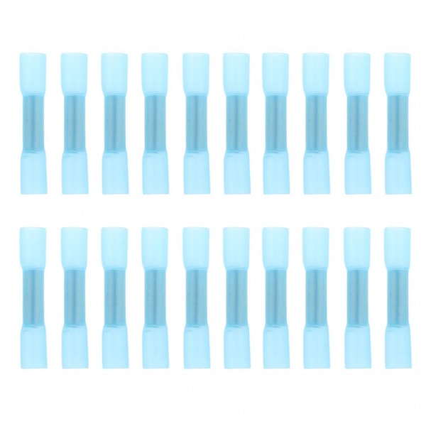 20 lämpökutisteliitintä päittäispuristuspäädyn liittimet Awg 16-14 sininen