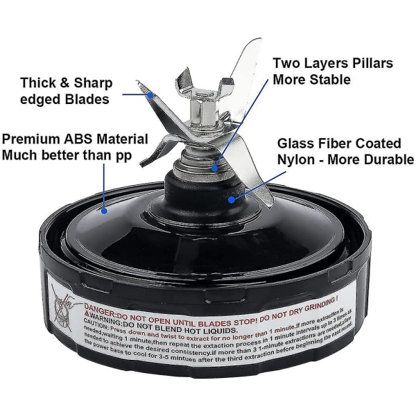 6 Fenor Blenderbladersättning för Ninja Pro Extractor Bla