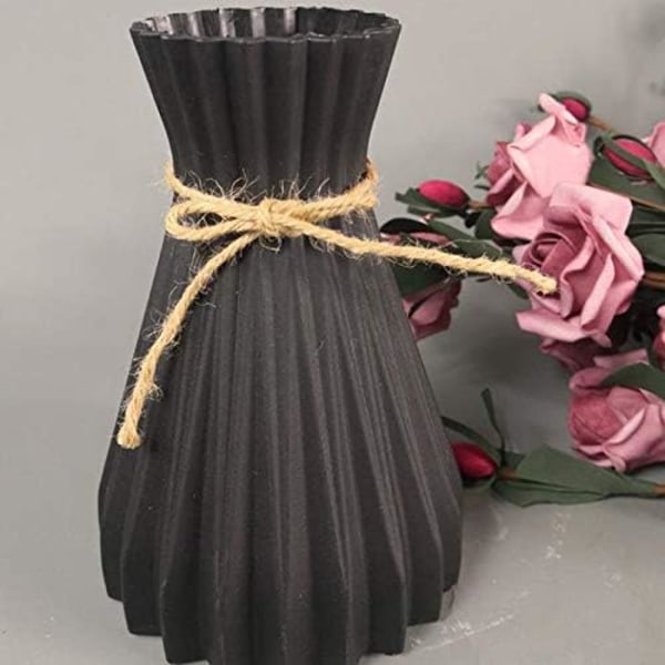 Vase Dekorativ Vase til Bryllupper, Festivaler og Fester 17 * 10 * 7cm Sort 2 Stk black