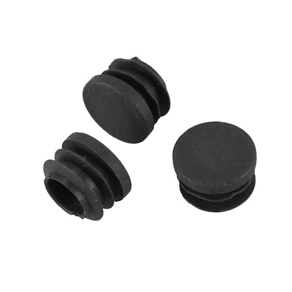 Runda bordsstolsbenrör rörinsatsändlock 19mm diameter 30st svart