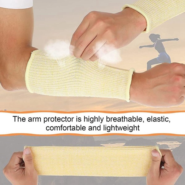 4 par kutt- og brennebestandige ermer Armbeskyttelsesermer Underarmbeskyttere for tynn hud og B