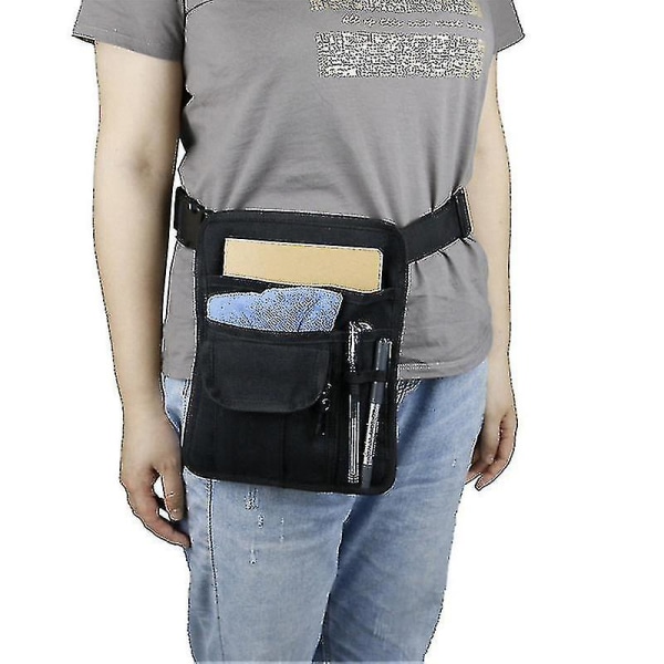 Restaurant Server For Server, Servitrice - Utility Belt Fanny Pack Pocket Organizer For Guest Book, Tablet, Money, Pens And Change With Coi - Aesp