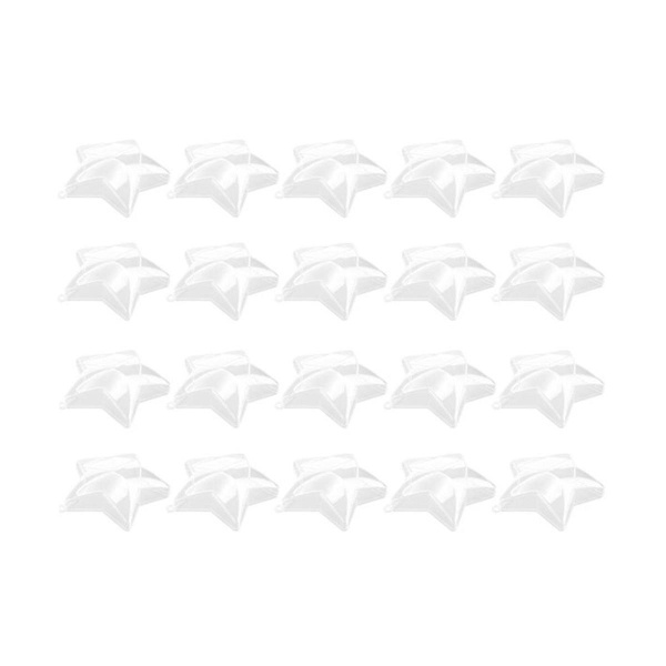 20 kpl 80 mm DIY täytettävät pallot läpinäkyvät muoviset koristepallot koristepallo juhlatarvikkeet (tähti Sh