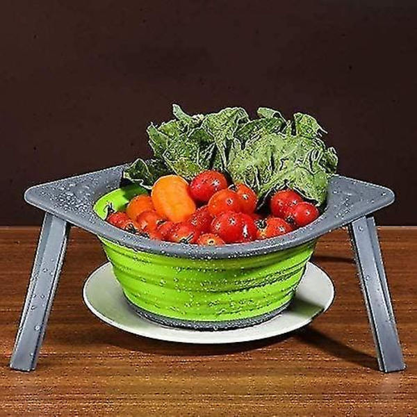 Ollapsible Colander Sil, Oppbevaringskurv Sil For Frukt Grønnsak, Plassbesparende Sammenleggbar Mesh W
