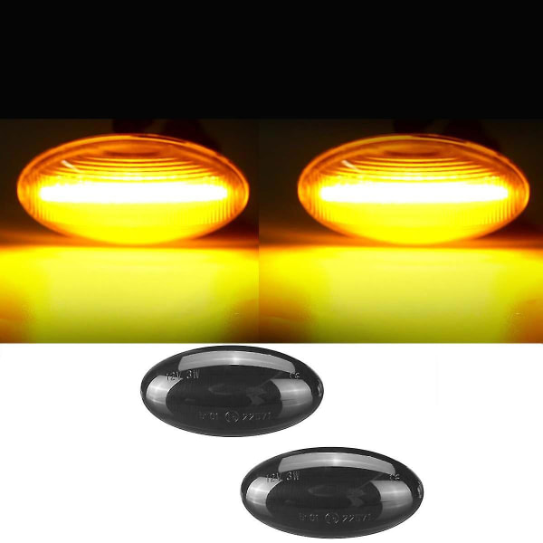 2 stk. Bil LED Side Markørlys Blinklys Side Blinklyslampe Til 307 206 207 407 107 Til C1 C