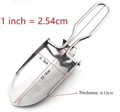Havehave Mini Udendørs Foldbar Håndskovl (Sort & Oliven-2stk)
