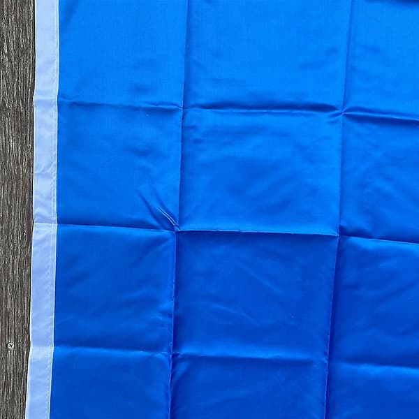 Xvggdg 90 + 150cm Blå Flag Banner Solid Farve Til Dæk
