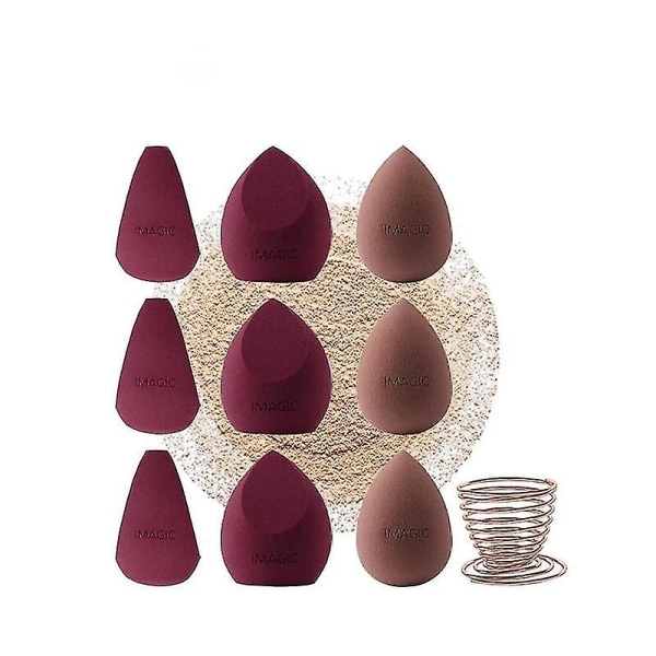 10 st Makeup Sponge Wet And Dry Puff Professionell Mjuk Makeup Puff Svamp Set of 10
