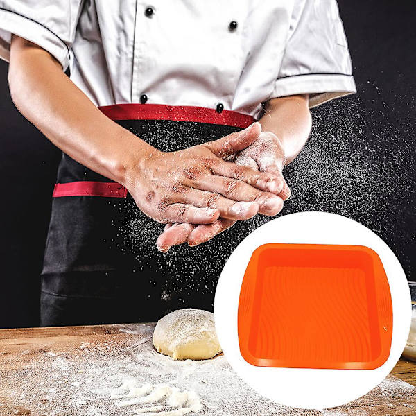 Kageform Silikon Firkant Brødform Non-stick Farvet Bageplade