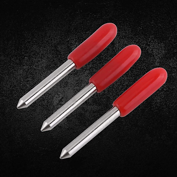 Jinyi Vinyl Cutter Blades, Skärplotterblad för Plotter Vinyl Cutter Röd Kåpa (15 st, slumpmässig färg)