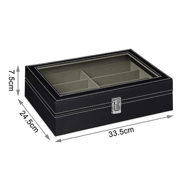 8-rums Brilleholder Opbevaringsboks, Bril Display Case St