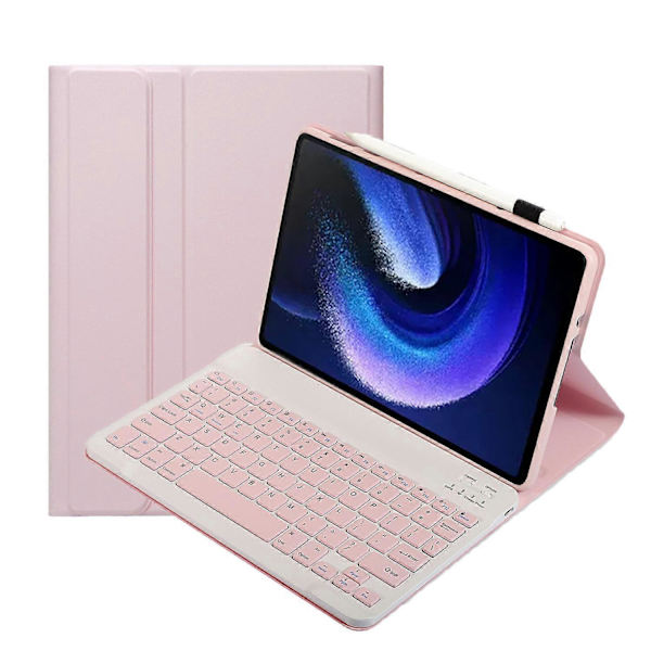 Bluetooth-tangentbordsskydd för Huawei Matepad Se 11\" 2024 Rosa