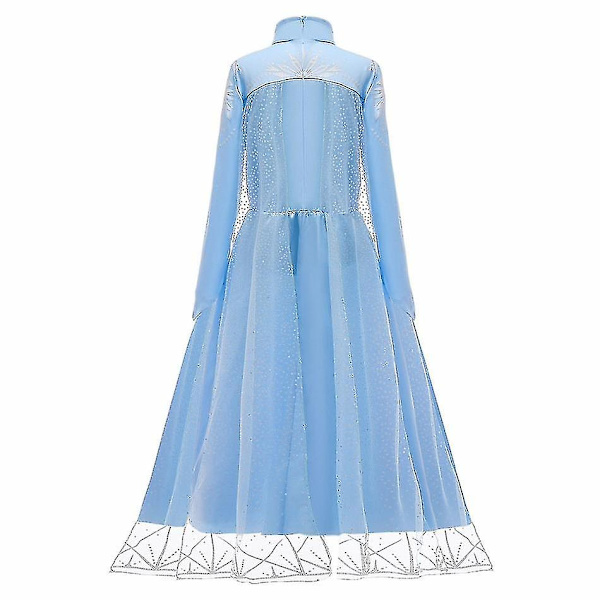 Elsa Cosplay Kostyme Jente Prinsesse Kjole 130