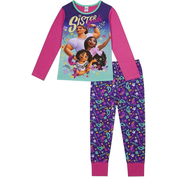 Girls Encanto Pyjamas Pjs, Mirabel och Isabela Pyjamas för flickor i åldrarna 3 till 12 år