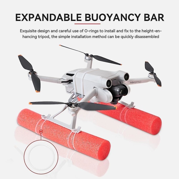 On Water Landing Skid Float Kit Expansion For Mini 3 Pro Drone Water Landing Gear Training Gear Acc
