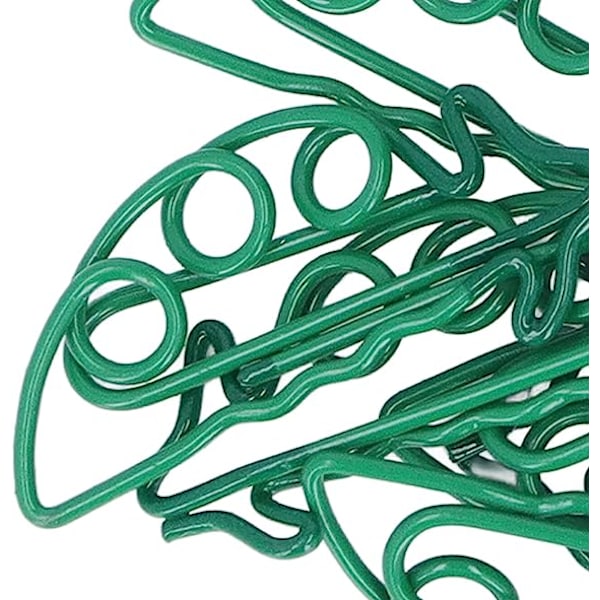 100 stk. Binder Clips Bærbare Små Søde Grønne Ærteformede Papirclips til