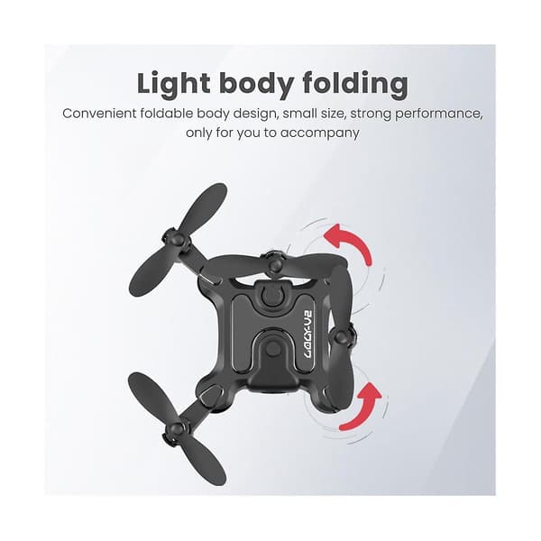 Mini Drone 4k Profesjonell Hd Kamera Høy Hold Modus Rc Helikopter, Rc Rtf Quadcopter Foldable Quad
