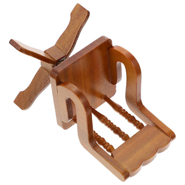 Miniatyrer Miniatyr Stol Prydnad Trä Stol Modell Minia