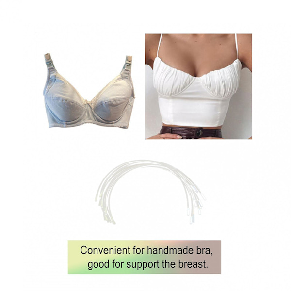 6 Par Stål Håndlavede BH Underwire Udskiftningskopper E Kop
