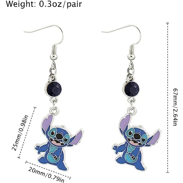Means Family Stitch nøkkelring - Stitch nøkkelring gavesmykker for kvinner Stitch earrings