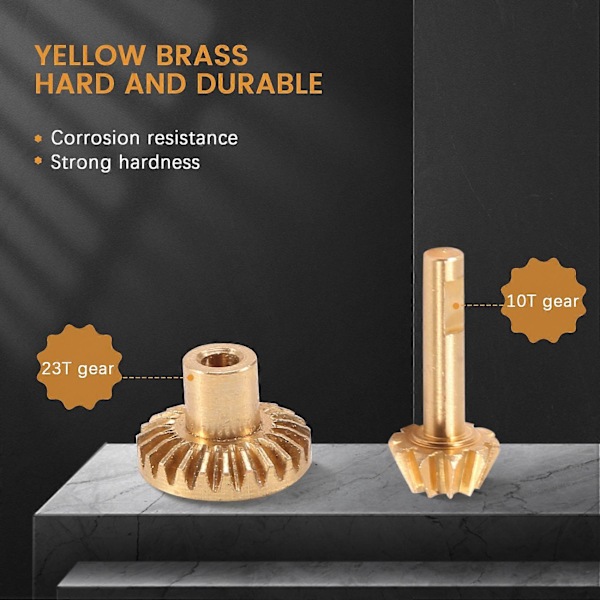 8 stk. Messing For- & Bagaksel Gear Drivaksel Gear Opgraderingstilbehør til C14 C24 B24 B36 MN D90 D99 MN99S Dele