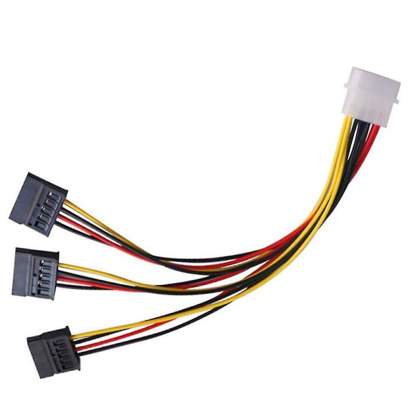 4-pin Ide Til Sata Power Conversion Line 1 til 3 Hard Disk Extension Y-kabel  cbaa | Fyndiq