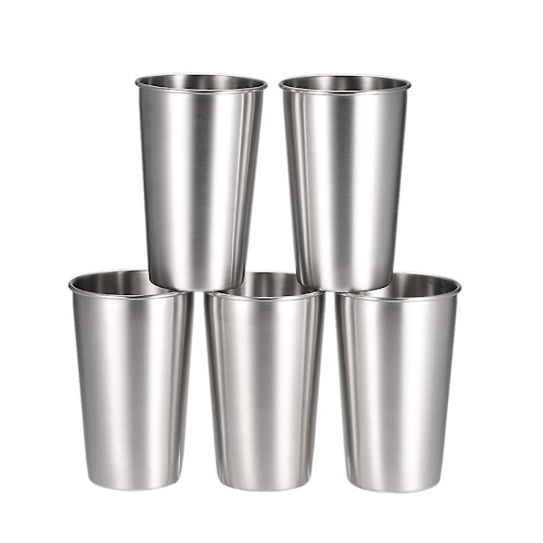 5-pack rostfria muggar