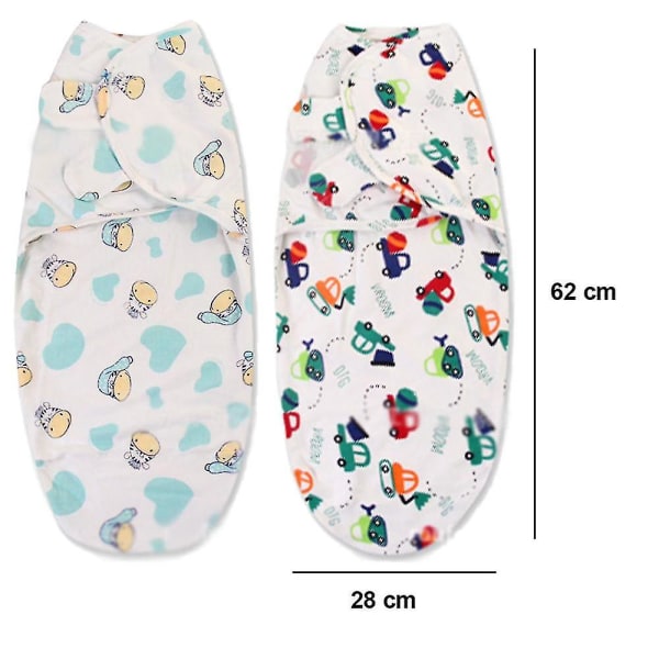 Babysvøb tæppe, svøb til babyer (3-6 måneder), justerbar baby