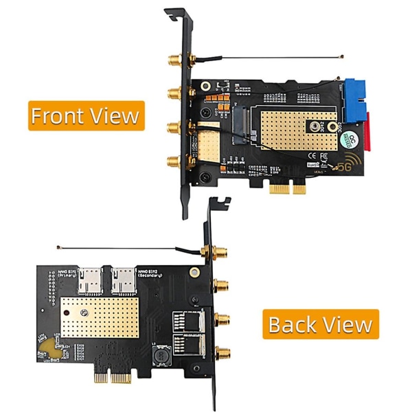Ny version M.2 B-key Usb3.0 Pcie Dual-bus 5g- Wwan-kort Adapter Netværkskort