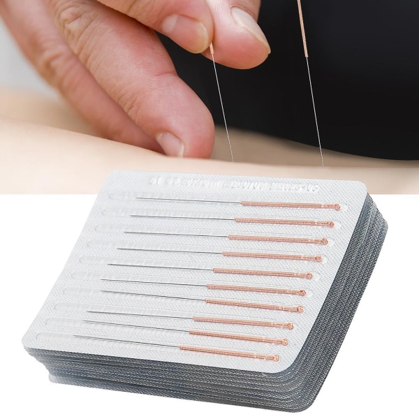 100 kpl Ammattimaiset kertakäyttöiset akupunktioneulat vartaloterapiaakupunktioneulat