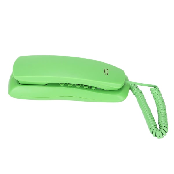 Kxt628 Hotelltelefonvägg Stationär sladdtelefon med mute Paus Återuppringningsfunktion för kontorshemhotell (grön)