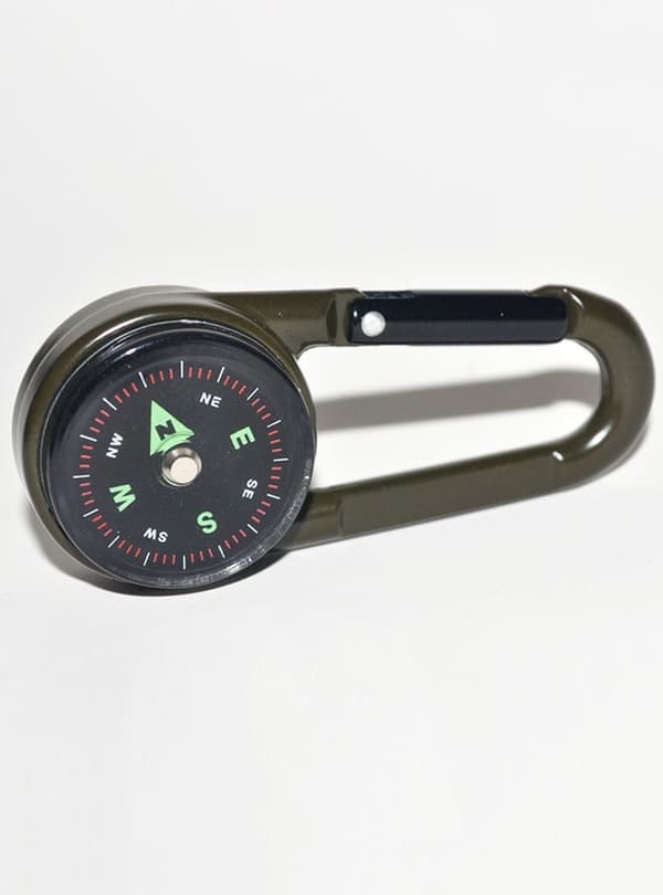 Mousqueton Kompas + Kompas + Termometer, Kompas Porta