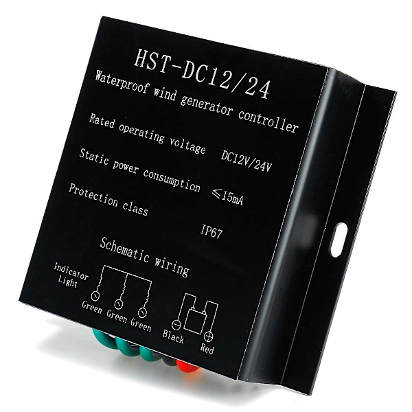 12v/24v 9000w Vindturbin Generator Kontroller Vanntett Batterilading Overspenningsvern C