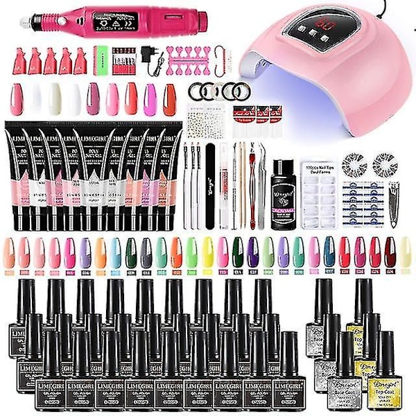 Negle Sæt med Negle Tørre Manicure Maskine Sæt Negle Polygels