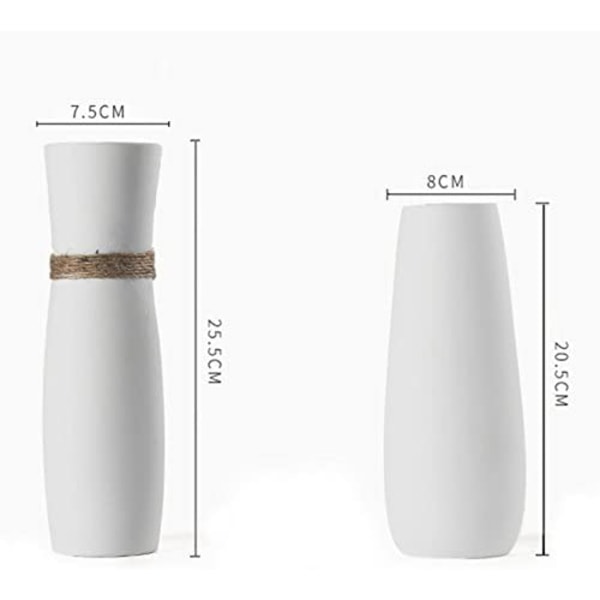 Hvid keramik vase, moderne enkelt sæt, velegnet til hjemmet, li