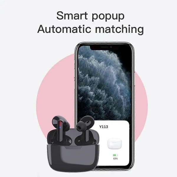 Y113 Öronsnäckor Språköversättare, Röst Bluetooth, Stöder Samtal, Musik