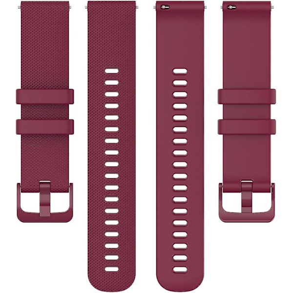 Yeejok Silikonsportsremmer Kompatibel med Samsung Galaxy Watch 3 41mm 42mm/Galaxy Watch Active 2 40mm 44mm/Gear Sport, 20mm Myk Fitness Watch Band