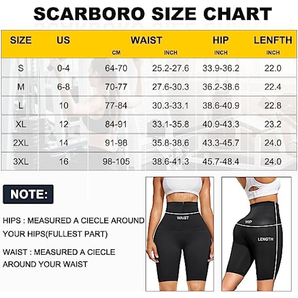 Bastu Kostym Svettpants för Kvinnor Viktminskning Kompression Shorts Slankning Hög Midja Tränare XL