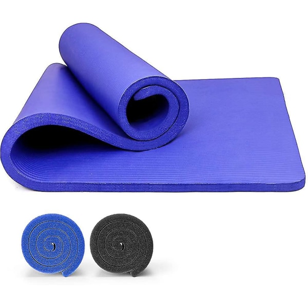 Treningsyogamatte 15 mm ekstra tykk, Pilatesmatte Sklisikker treningsmatte