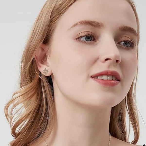 Pendientes Mujer Studs Bar Ring CZ Studs Lightning Bolt Studs Micro Studs Multicolor style:style4;