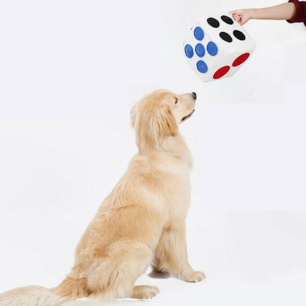 Plush Terning Hundesleketøy Snuseteppe Magiske Kast Pluss Terning Hunder