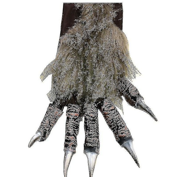 Halloween-ihmissusihanskat Karvaiset ihmissusikäsien hanskat Halloween-rekvisiitta Cosplay-asu Hanskat