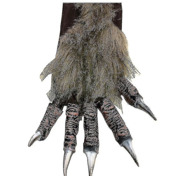 Halloween Werewolf Gloves Furry Werewolf Hands Gloves Halloween Prop Cosplay Costume Gloves