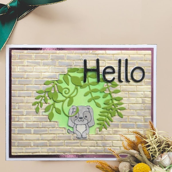 Dyre mønster prægning mappe design diy papir skæredør scrapbooking