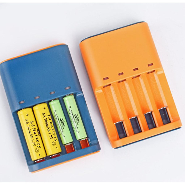 Hurtigopladeradapter Usb 4 slots Batteriopladningsværktøj til 1 til 4 stk. Aa/aaa