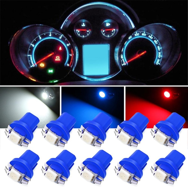 10 kpl T5 Super kirkas LED-polttimo auton kojelaudan ryhmävalot Mitsubishi Mirage Asx Outlander Lancer Ex 10 Lancer X Pajero