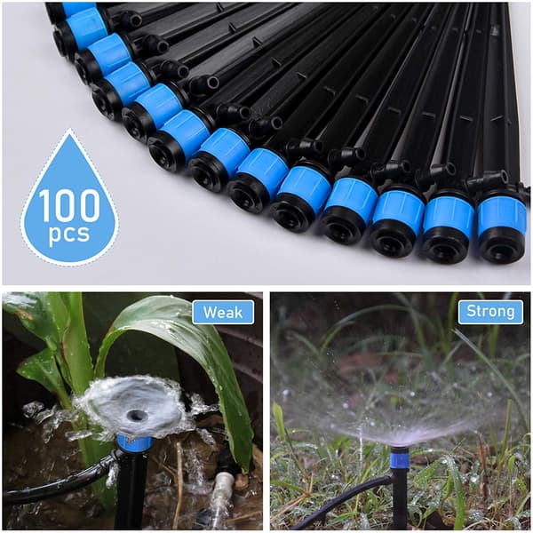 100 st Grön Bevattningsdropp, Micro Spray 360